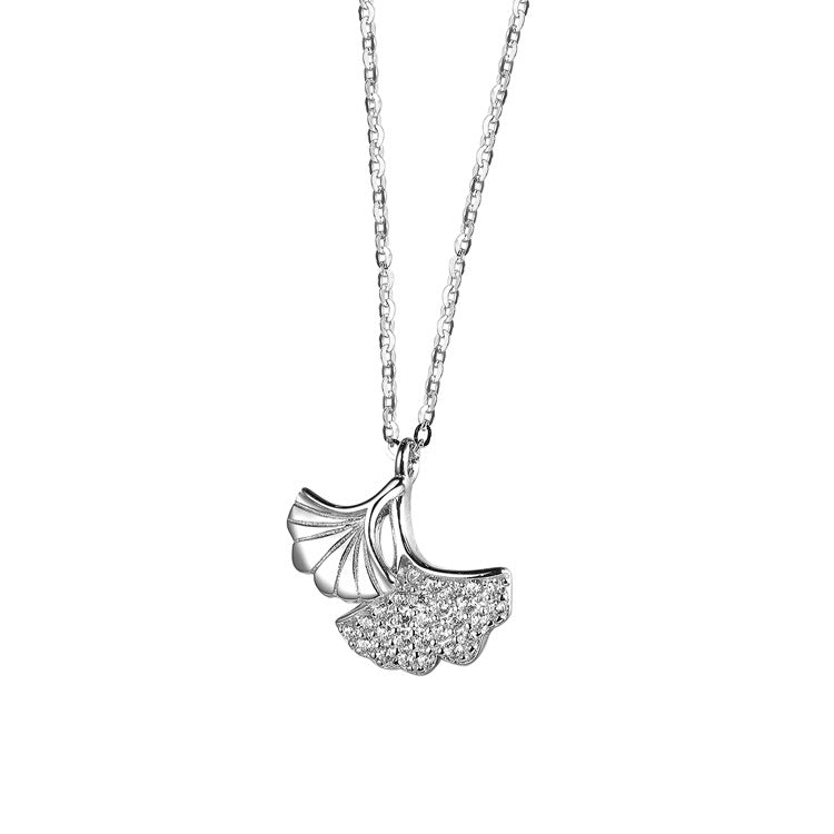 Gingko Desgned Sterling Sliver Necklace for Women-Rings-The same as picture-Free Shipping Leatheretro