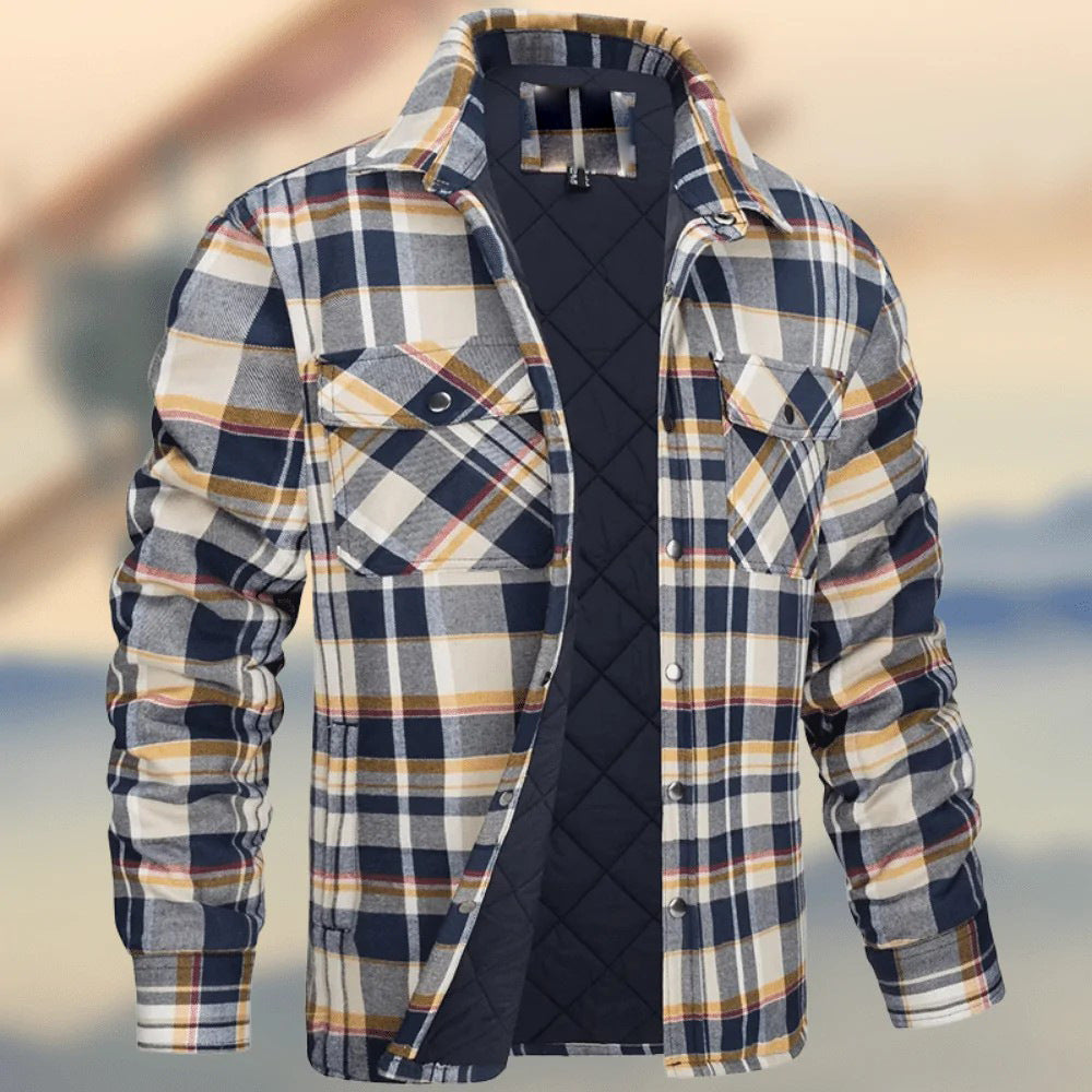 Casual Long Sleeves Thicken Jacket Coats for Men-Coats & Jackets-Sky Blue-S-Free Shipping Leatheretro