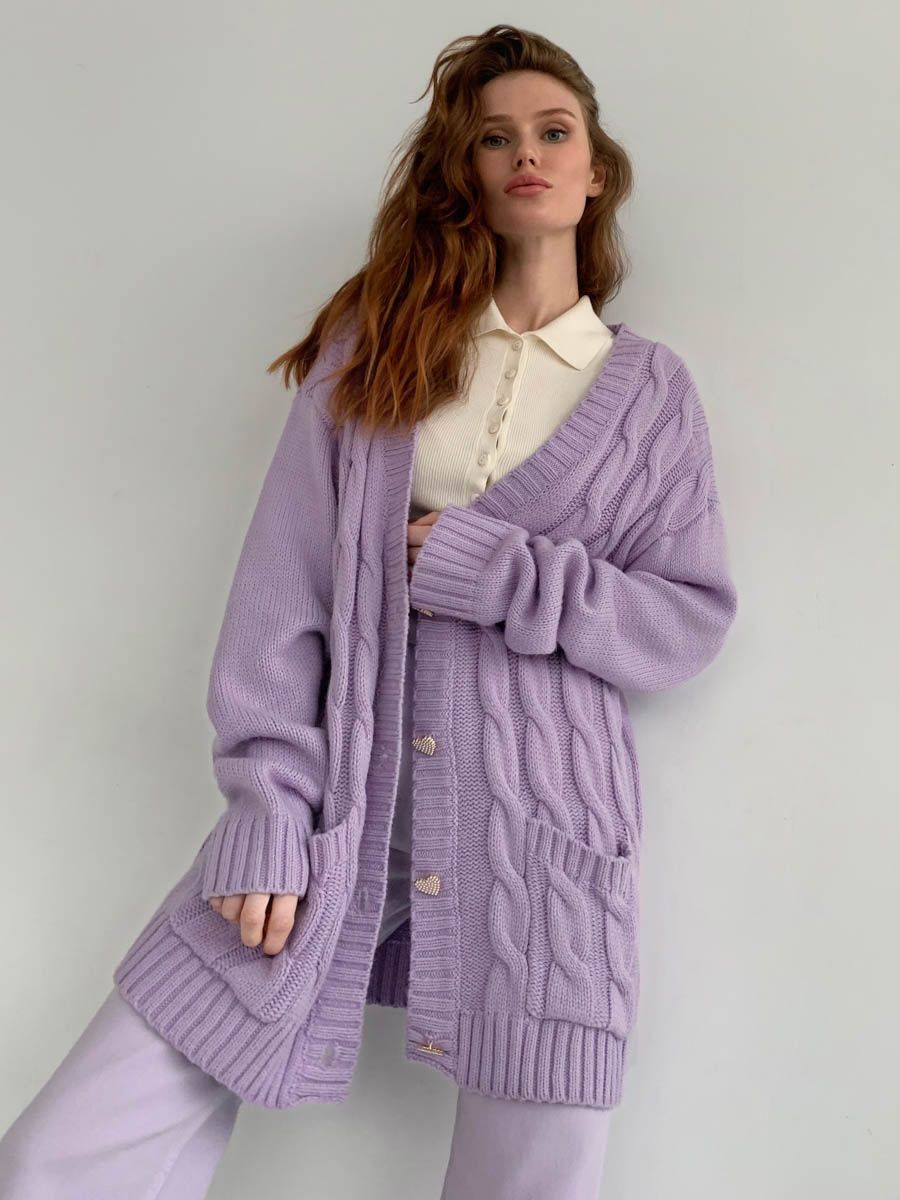Casual Loose Knitted Women Fall Cardigan Overcoats-Khaki-S-Free Shipping Leatheretro