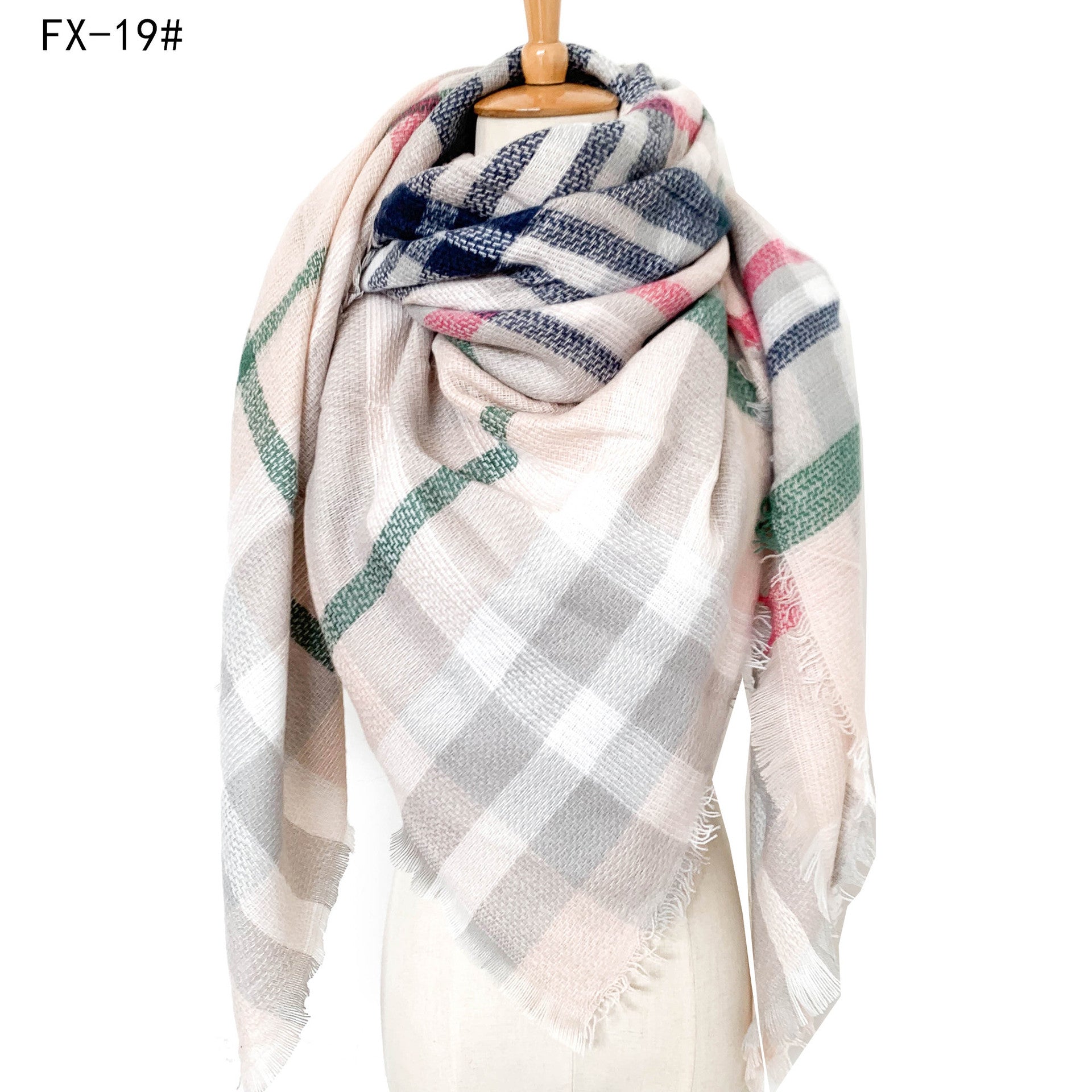 Colorful Soft Winter Scarfs for Women-scarves-19#-140cm-Free Shipping Leatheretro