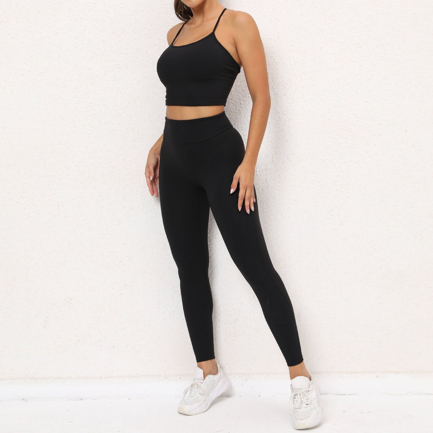 Sexy High Waist Yoga Suits for Women-Activewear-Black-S-Free Shipping Leatheretro