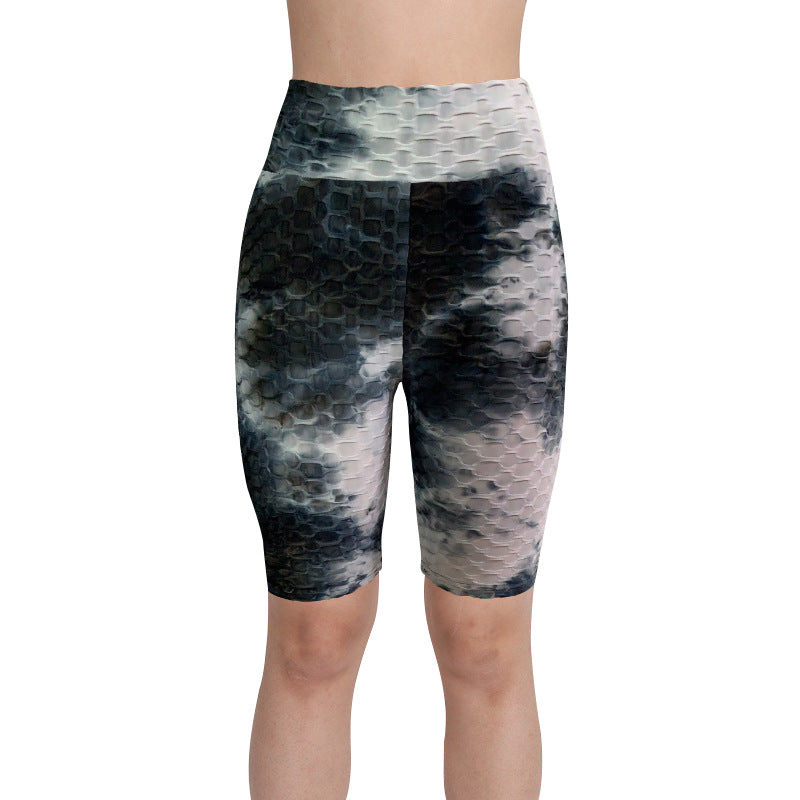 Women Dyed Sports Yoga Five Cents Pants-Activewear-1-S-Free Shipping Leatheretro