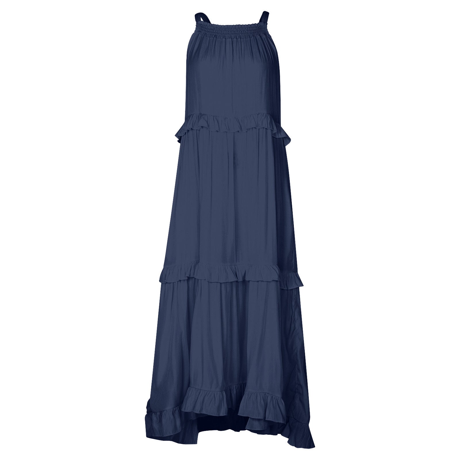 Summer Irregular Design Long Holiday Dresses-Dresses-Blue-S-Free Shipping Leatheretro