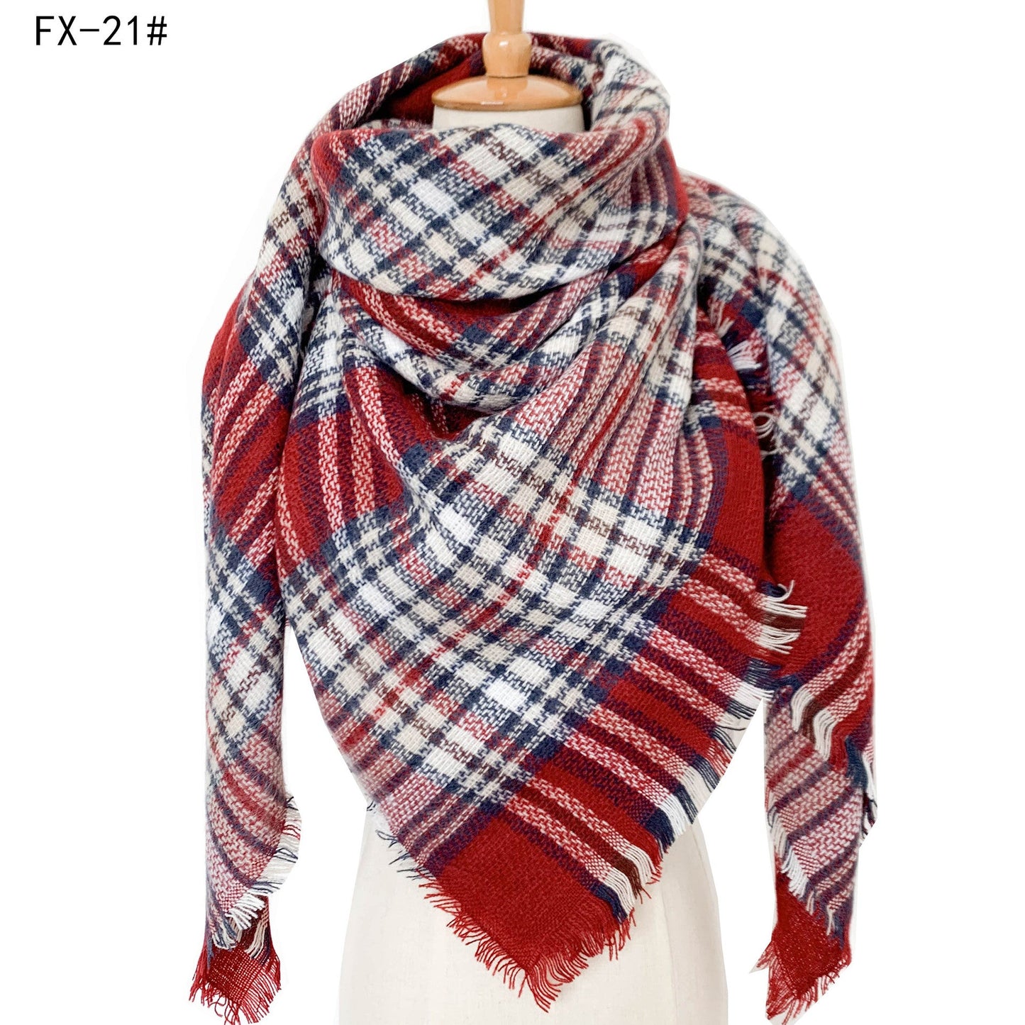 Colorful Soft Winter Scarfs for Women-scarves-21#-140cm-Free Shipping Leatheretro