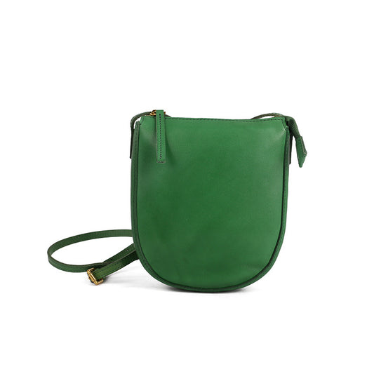 Handmade Vegetable Tanned Leather Phone Bags LC010-Handbag & Wallet Accessories-Green-Free Shipping Leatheretro