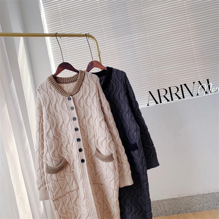Cozy Women Knitting Winter Cardigan Overcoat-Outerwear-Apricot-One Size-Free Shipping Leatheretro