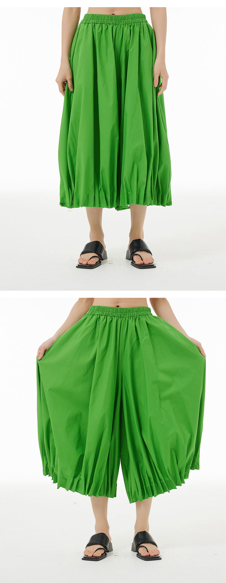 Designed Summer Plus Sizes Cropped Pants-Pants-White-One Size-Free Shipping Leatheretro