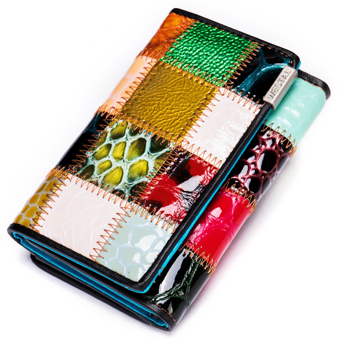 Vintage Colorful Zipper Leather Wallets for Women-Handbags, Wallets & Cases-Q-Free Shipping Leatheretro