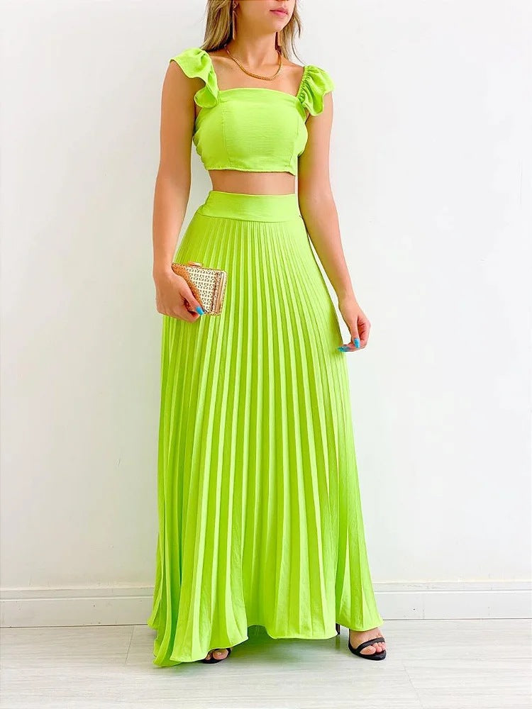 Fashion Women Dress Suits-Dresses-Green-S-Free Shipping Leatheretro