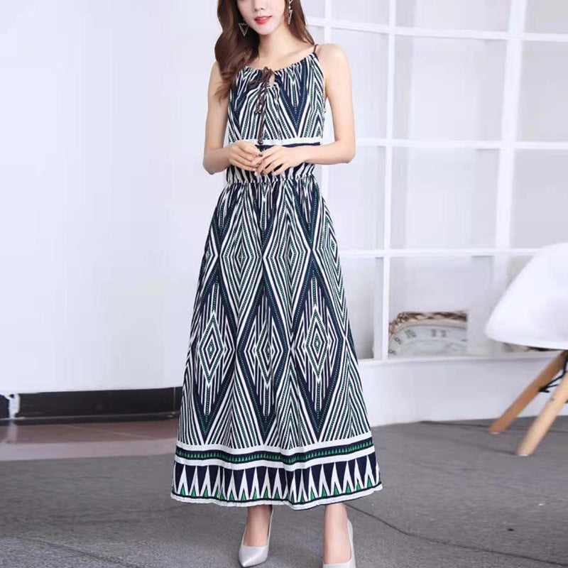 Casual Cotton Summer Long Sleeveless Dresses-Dresses-4号-45-67 kg-Free Shipping Leatheretro