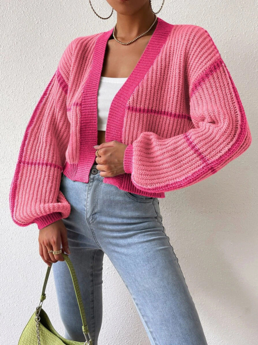 Fashion Knitted Cardigan Sweaters for Women-Shirts & Tops-Green-S-Free Shipping Leatheretro