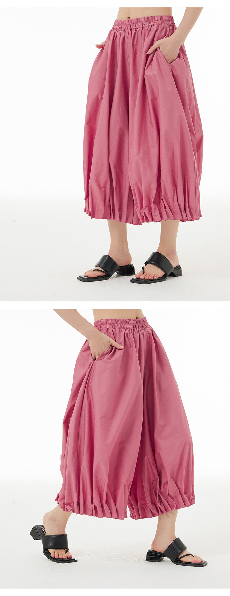 Designed Summer Plus Sizes Cropped Pants-Pants-White-One Size-Free Shipping Leatheretro