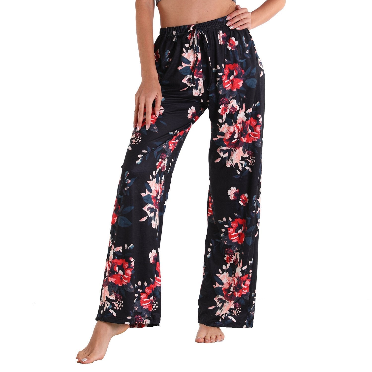 Leisure Women Comfortable Pants with Pocket-Pajamas-3015-S-Free Shipping Leatheretro