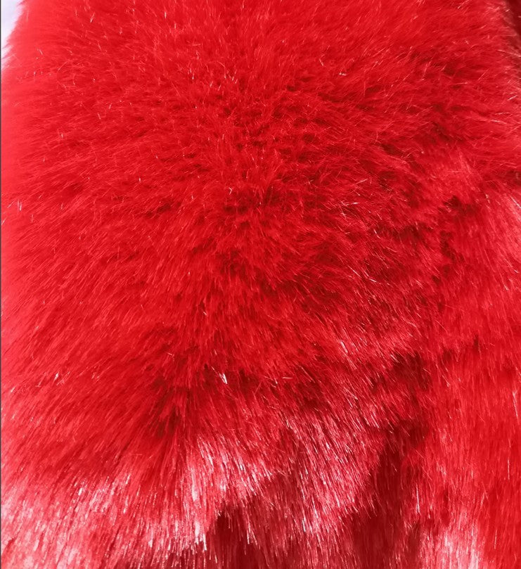 Fashion Artificial Fur Winter Short Coats for Women-Coats & Jackets-Red-S-Free Shipping Leatheretro