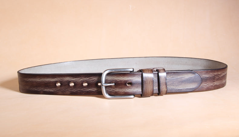 Casual Vintage Leather Belt for Men 5428-Leather Belt-Black-Free Shipping Leatheretro