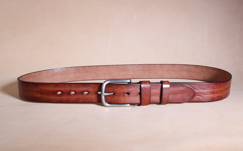 Casual Vintage Leather Belt for Men 5428-Leather Belt-Black-Free Shipping Leatheretro