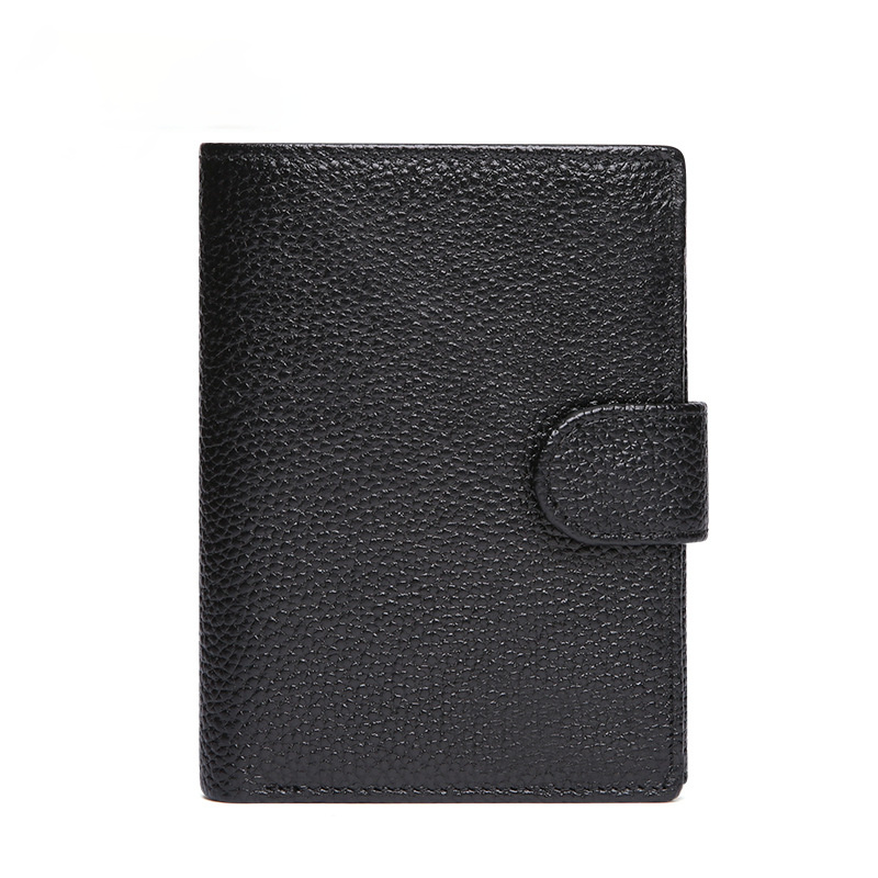 Retro Handmade Leather Large Storage Wallet J2063-Leather Wallets-Black-Free Shipping Leatheretro