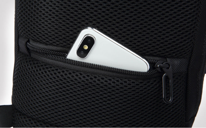 Oxford Fabric Tactical Crossbody Chest Bag for Men 9223-Bicycle Bags & Panniers-Dark Blue-Free Shipping Leatheretro