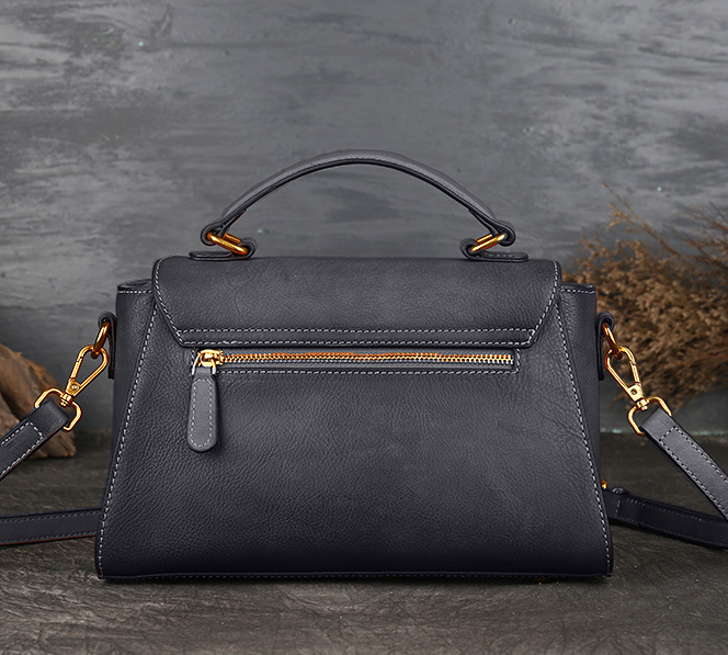 Vintage Leather Tote Handbags for Women 1199-Leather Bags for Women-Orange-Free Shipping Leatheretro