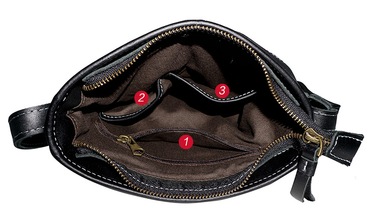 Handmade Leather Bags for Men and Women 8122-Leather Women Bags-Black-Free Shipping Leatheretro