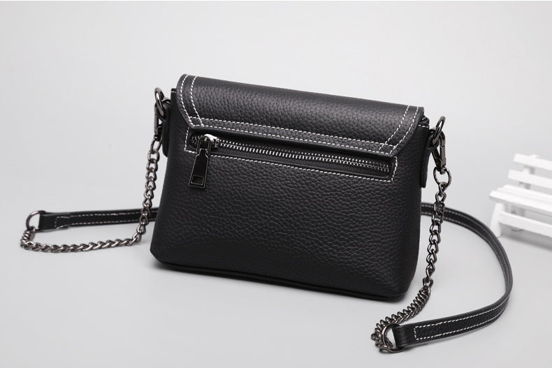 Summer Small Leather Handbag for Women 9772-Handbags-Light Gray-Free Shipping Leatheretro