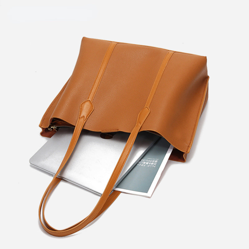 Brown Leather Tote Handbags for Women L2042-Handbags-Brown-Free Shipping Leatheretro