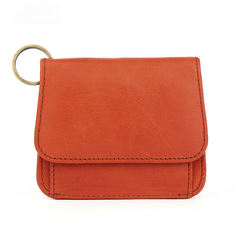 Women Foldable Zippered Leather Wallet JK136-Leather Wallet-Black-Free Shipping Leatheretro