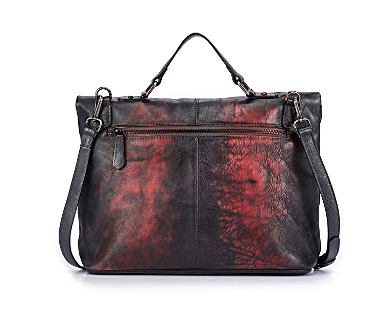 Vintage Handmade Leather Business Bags for Women 2516-Leather Briefcase for Women-Green-Free Shipping Leatheretro