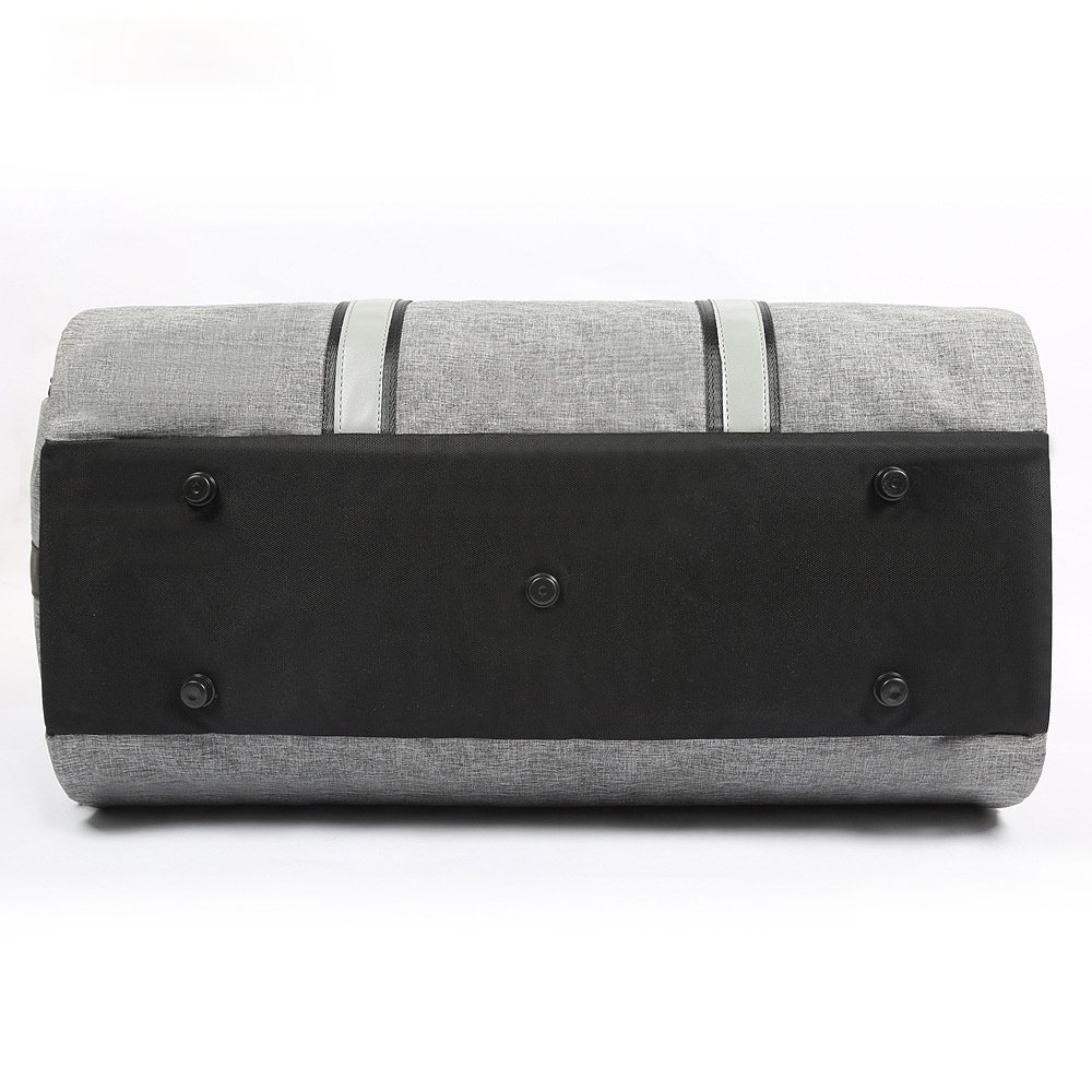 Large Storage Gym Traveling Weekend Bag 5850-Duffle Bag-Light Gray-Free Shipping Leatheretro