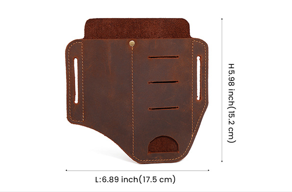Men Organizer Tactical Package Leather Waist Bags J6547-Leather Waist Bag-Brown-Free Shipping Leatheretro