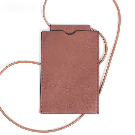 Retro Leather Women Crossbody Cellphoe Bag K101-Leather Women Bags-Brown-Free Shipping Leatheretro