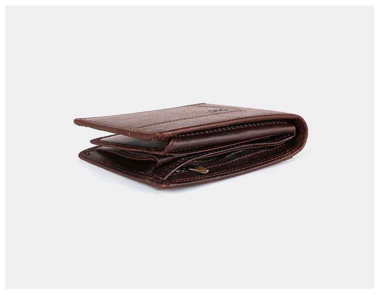 Vintage Leather Business Wallet J2100-Leather Wallet-Coffee-Free Shipping Leatheretro