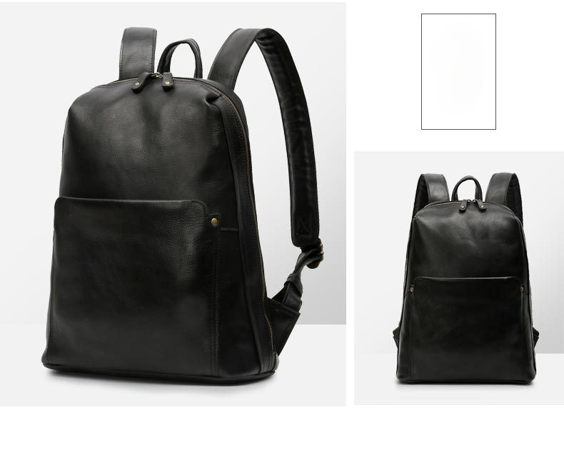 Vintage Handmade Leathe Backpack P-8718-Leather Backpack-Crazy Horse Brown-Free Shipping Leatheretro