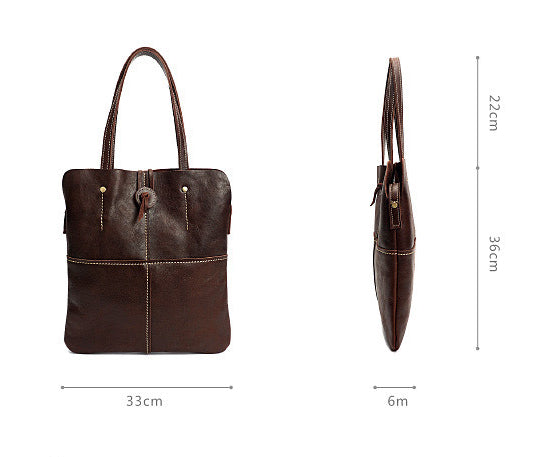 Vintage Handmade Leather Handbags for Women 8071-Handbags-Coffee-Free Shipping Leatheretro