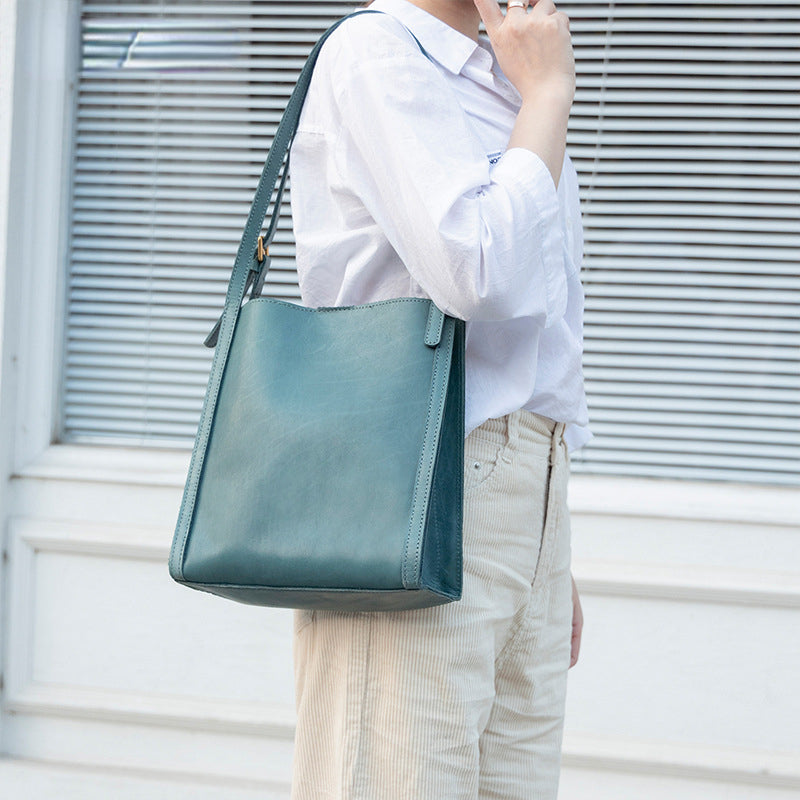 Vintage Large Storage Leather Tote Handbags 8906-Handbags-Brown-Free Shipping Leatheretro