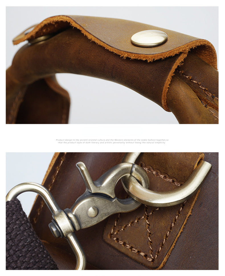 Vintage Leather Briefcases for Men YD-8045-Briefcases-Light Brown-15 inches-Free Shipping Leatheretro