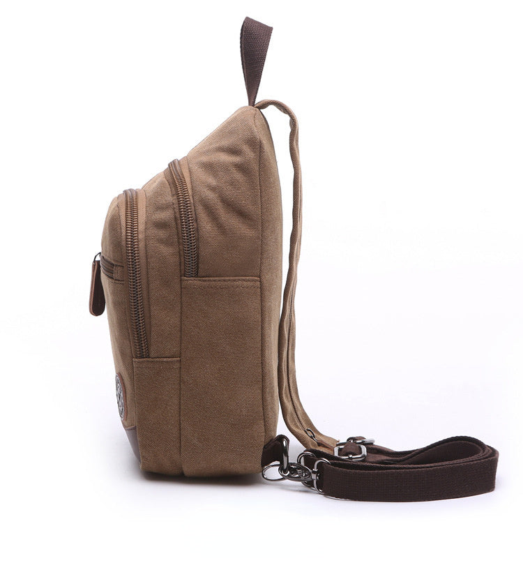 Casual Daily Canvas Backpack for Women and Men 8852-Backpacks-Black-Free Shipping Leatheretro