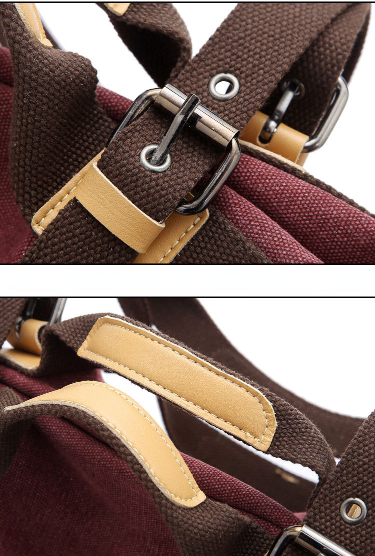 Canvas Large Tote Handbags for Women K995-Handbags-Red-Free Shipping Leatheretro