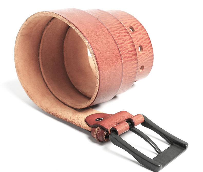 Men's Handmade Leather Belt B012-Leather Belt-Black-Free Shipping Leatheretro