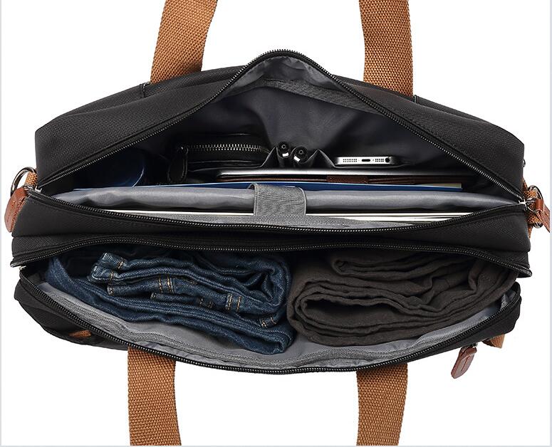 Multi Functional Waterproof Business Backpack for Men 10001-Backpacks-Nylon-Black-15.6-Free Shipping Leatheretro