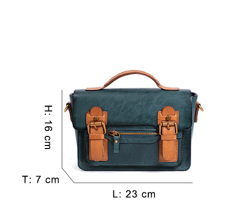 Vintage Women Leather Multi Functional Tote Bags W6514-Leather Women Bags-Black-Free Shipping Leatheretro