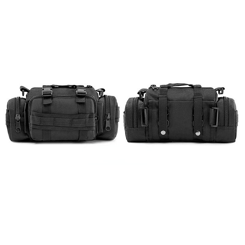 Multifunctional Tactical Bags Cycling Shoulder Bags for Men-Handbags-Black-Free Shipping Leatheretro