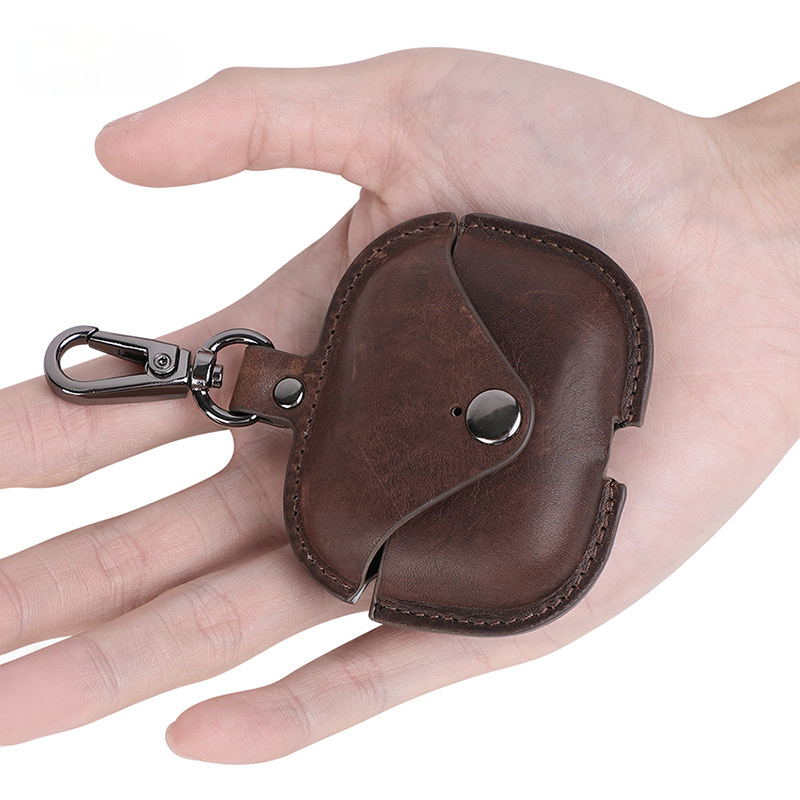 Vintage Leather Airpods Pro Protect Case J089-Leather Cases-Coffee-Free Shipping Leatheretro