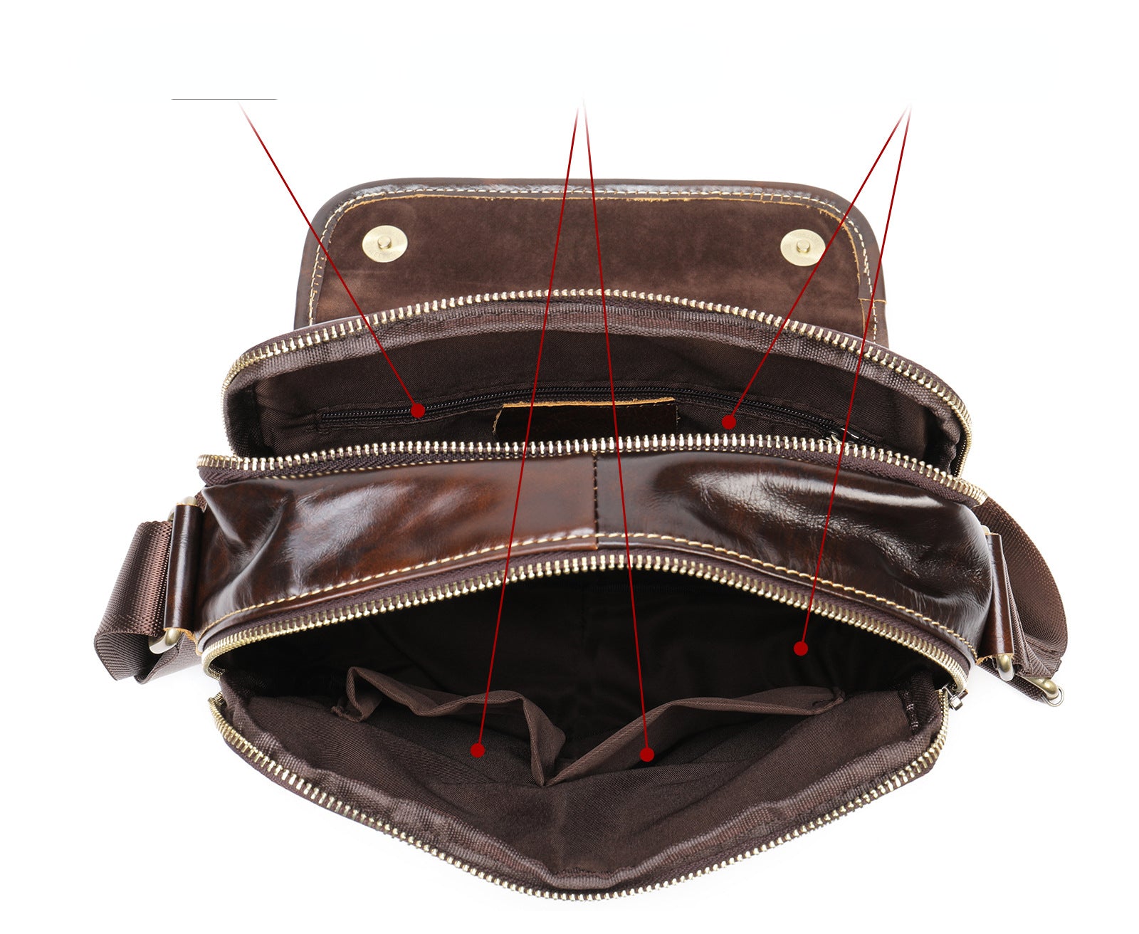 Vintage Leather Shoulder Bags for Men 1121-Handbags, Wallets & Cases-Coffee-Free Shipping Leatheretro