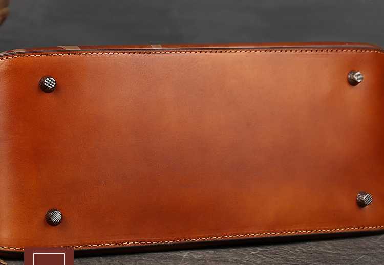 Handmade Christmas Deer Leather Women Handbag 1115-Leather Women Bags-Red-Free Shipping Leatheretro