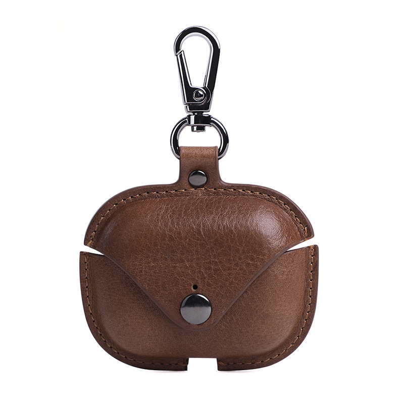 Vintage Leather Airpods Pro Protect Case J089-Leather Cases-Coffee-Free Shipping Leatheretro