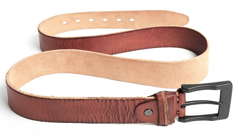 Men's Handmade Leather Belt B012-Leather Belt-Black-Free Shipping Leatheretro