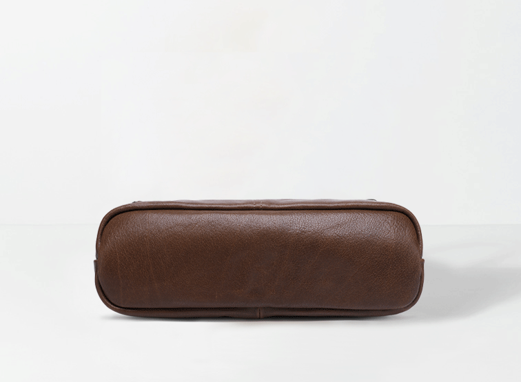 Retro Men's Leather Crossbody Bag M-8121-Leather bags for men-Brown-Free Shipping Leatheretro