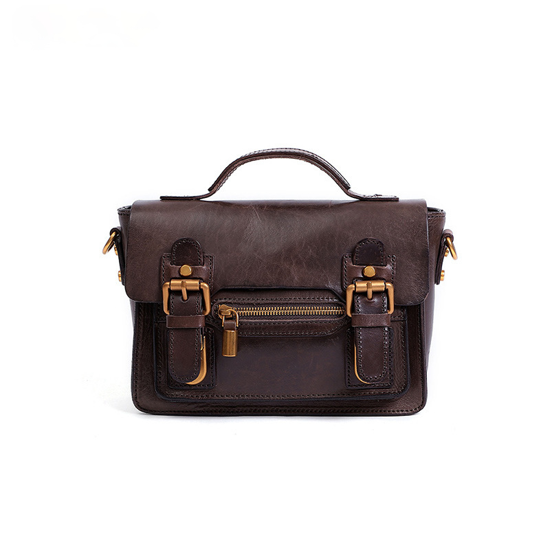 Vintage Women Leather Multi Functional Tote Bags W6514-Leather Women Bags-Black-Free Shipping Leatheretro