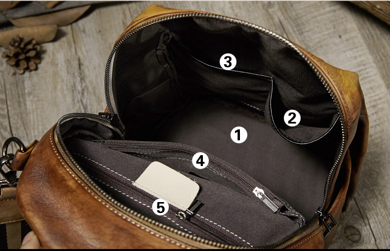 Hand Rubbing Vege Tanned Leather Backpacks for Women C302-Leather Backpacks for Women-Yellow-Free Shipping Leatheretro